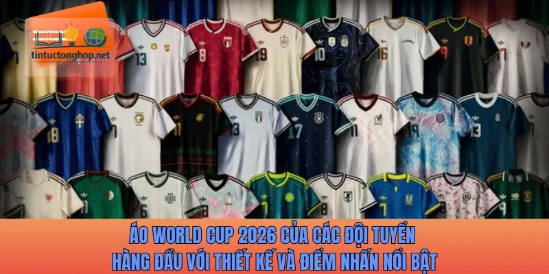 Áo World Cup 2026 của các đội tuyển hàng đầu với thiết kế và điểm nhấn nổi bật