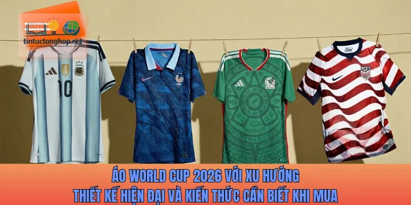 Áo World Cup 2026 với xu hướng thiết kế hiện đại và kiến thức cần biết khi mua