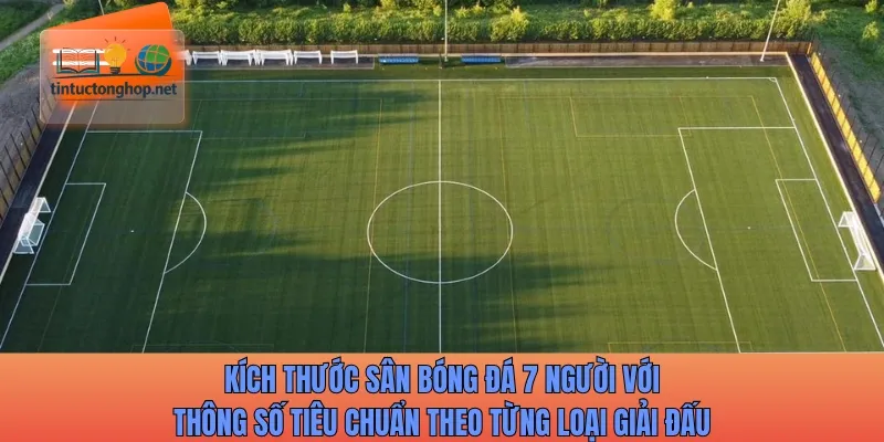 Kích thước sân bóng đá 7 người với thông số tiêu chuẩn theo từng loại giải đấu